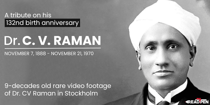 The official social media handle of the Nobel Prize shares 9-decades old rare video footage of Dr. CV Raman in Stockholm create buzz on the Internet-preview image